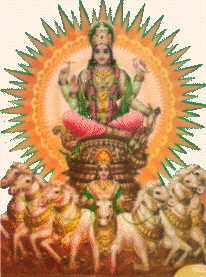 SURYA, der Sonnengott